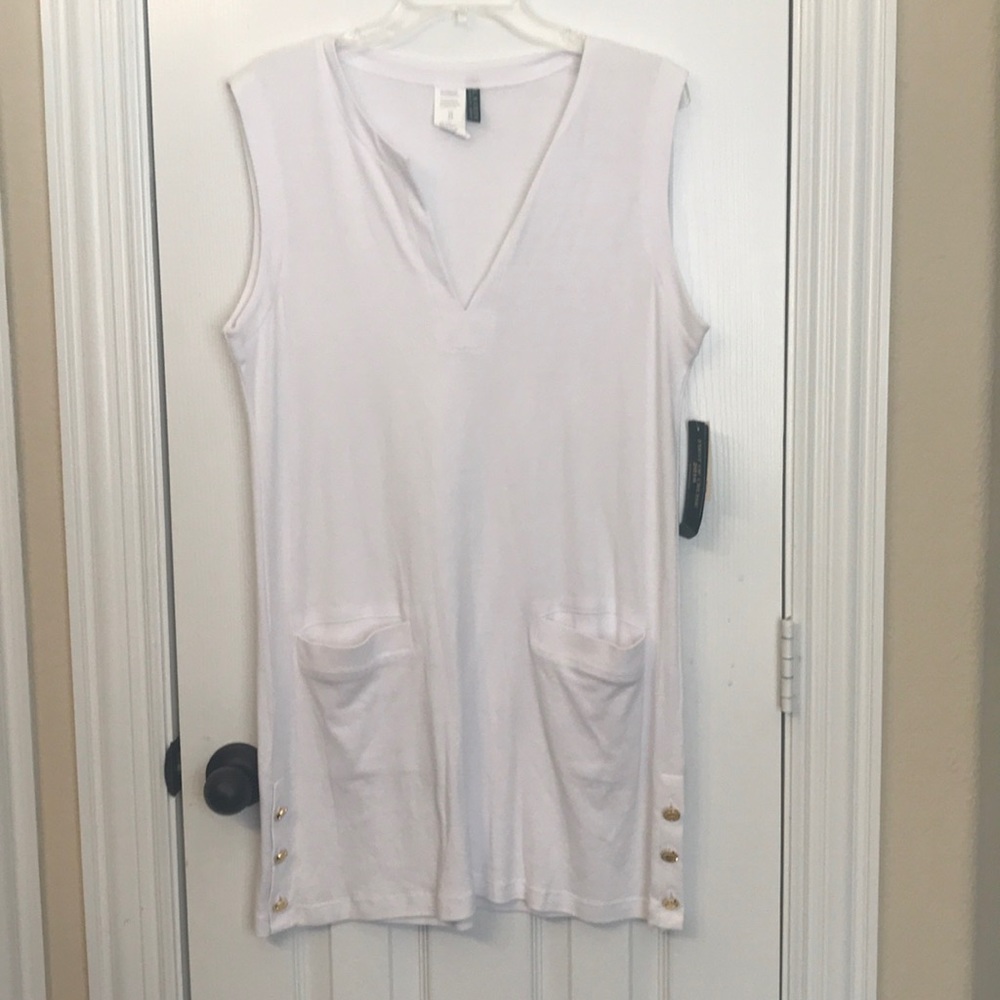 RALPH LAUREN NWT White cover up dress
